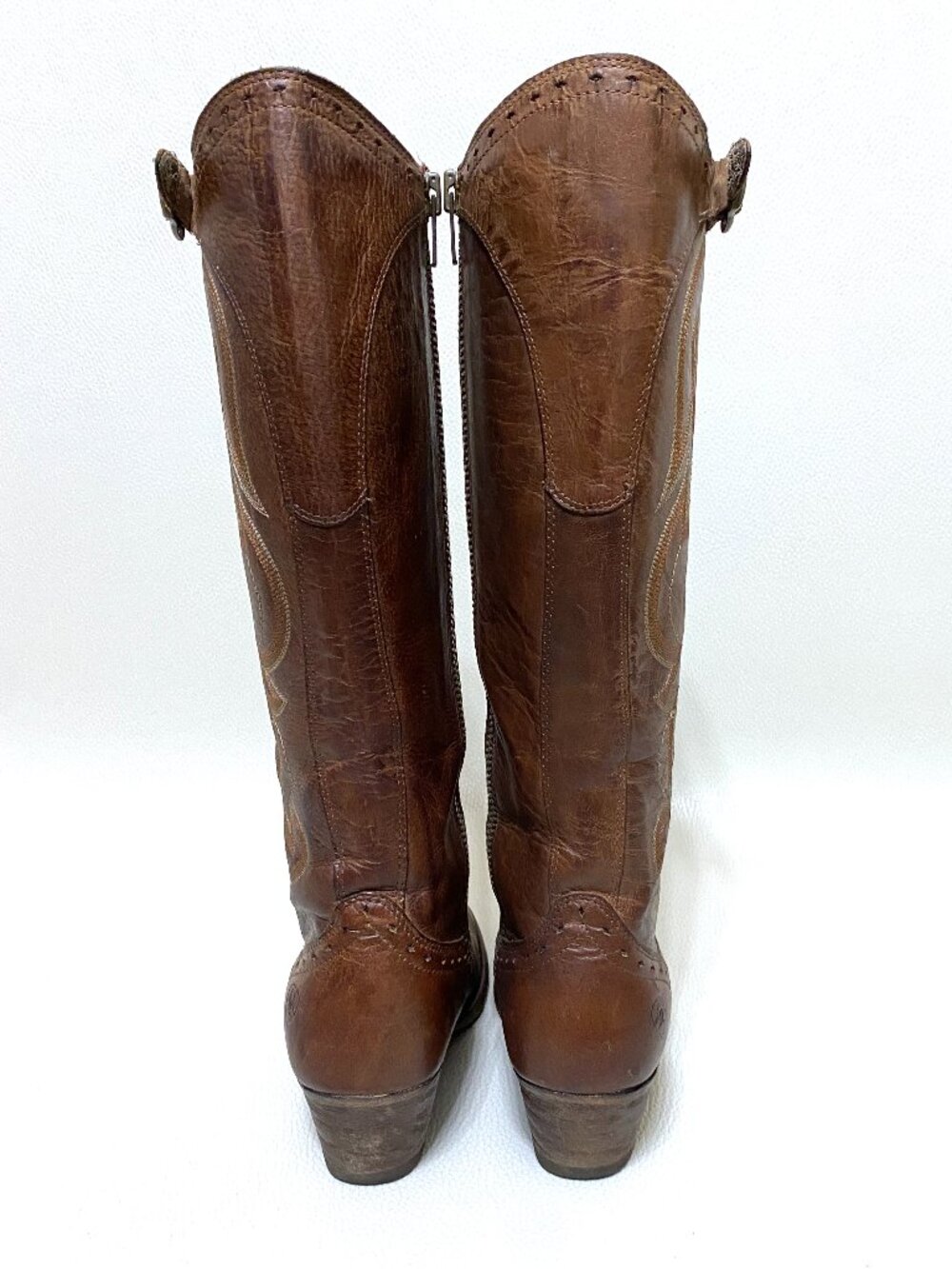 Womens Ariat Wanderlust Boots Size 6 B Brown Tall Cowgirl Western Riding Boot - Picture 5 of 10